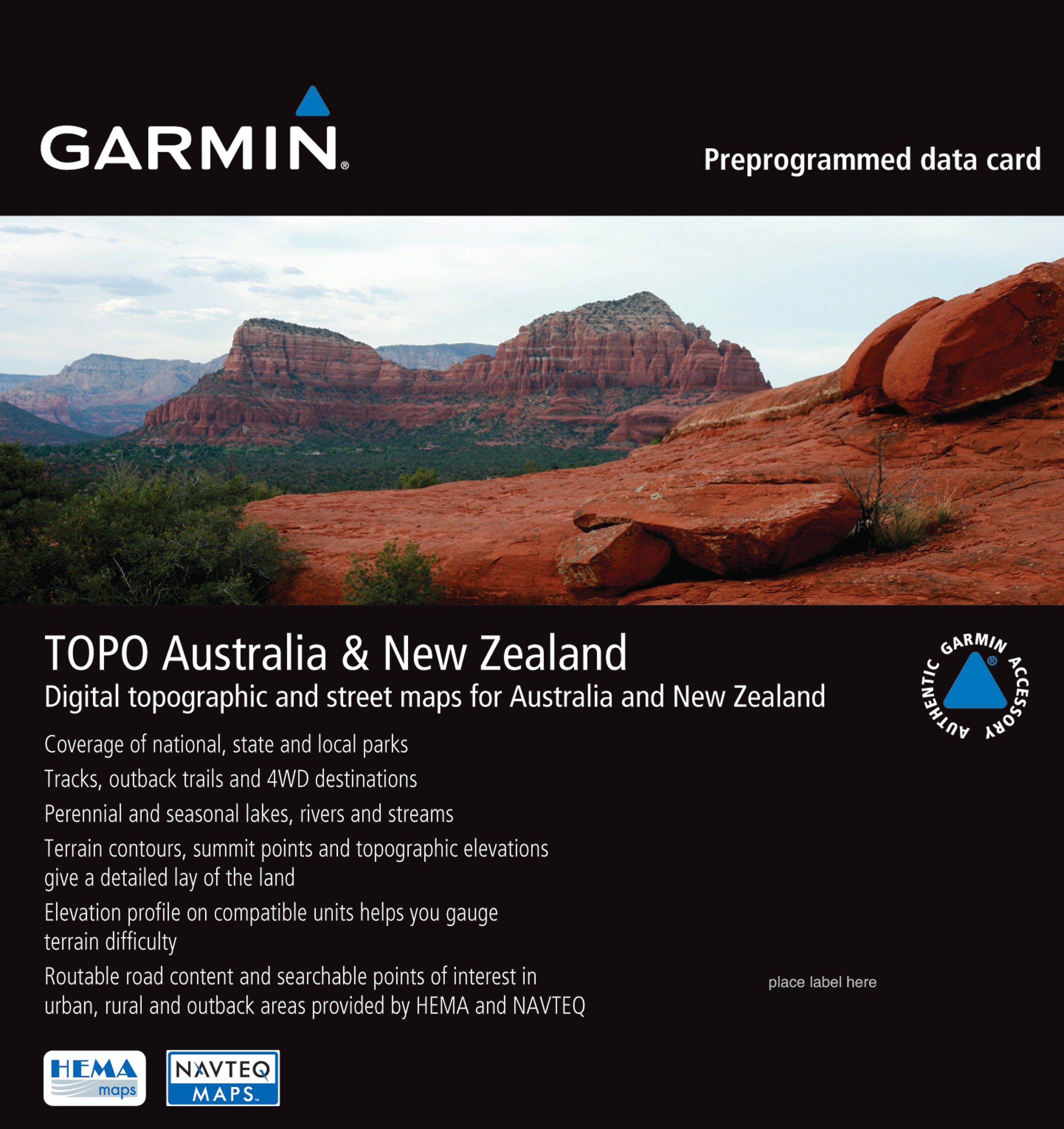 Garmin TOPO Australia & New Zealand microSD™/SD™ card