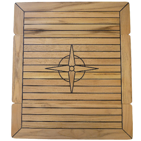 Foldbar teakbordplade B:70/35cm