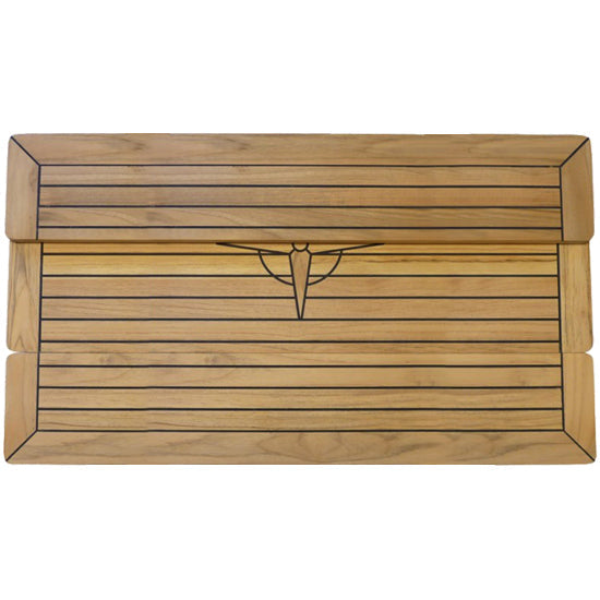 Foldbar teakbordplade B:70/35cm