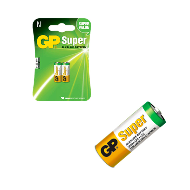 GP Super Alkaline 2-pak LR1 - 1,5V Ø:12mm Lgd:30,2mm