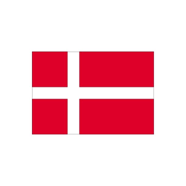 Gæsteflag Danmark trykt 30x45cm