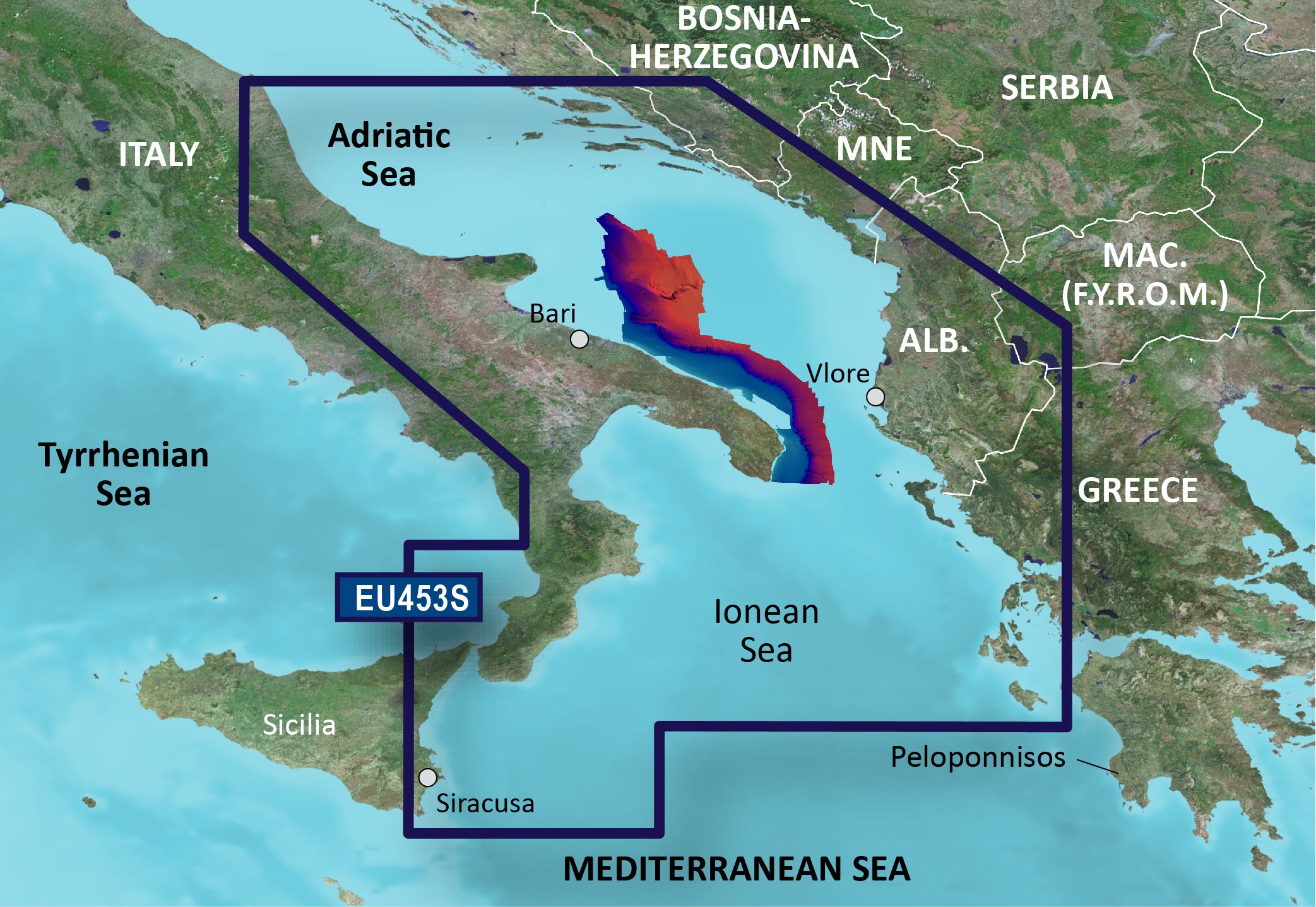 Garmin VEU453S-Adriatic Sea, South Coast