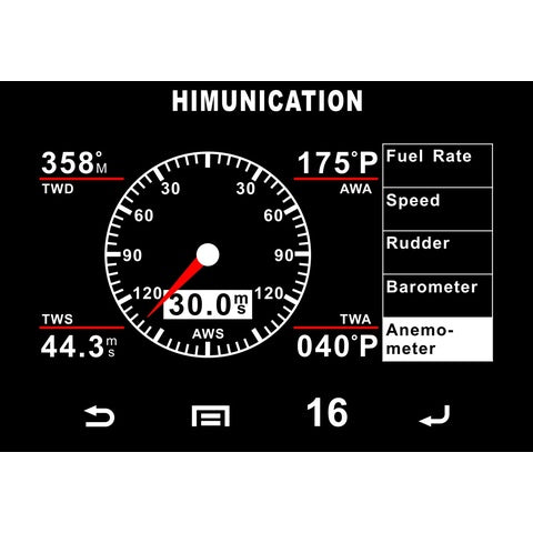 HIMUNICATION HM-TS18 VHF Radio Klasse DSC-D m. GPS, NMEA2000 og mutifunktions Touch-Display