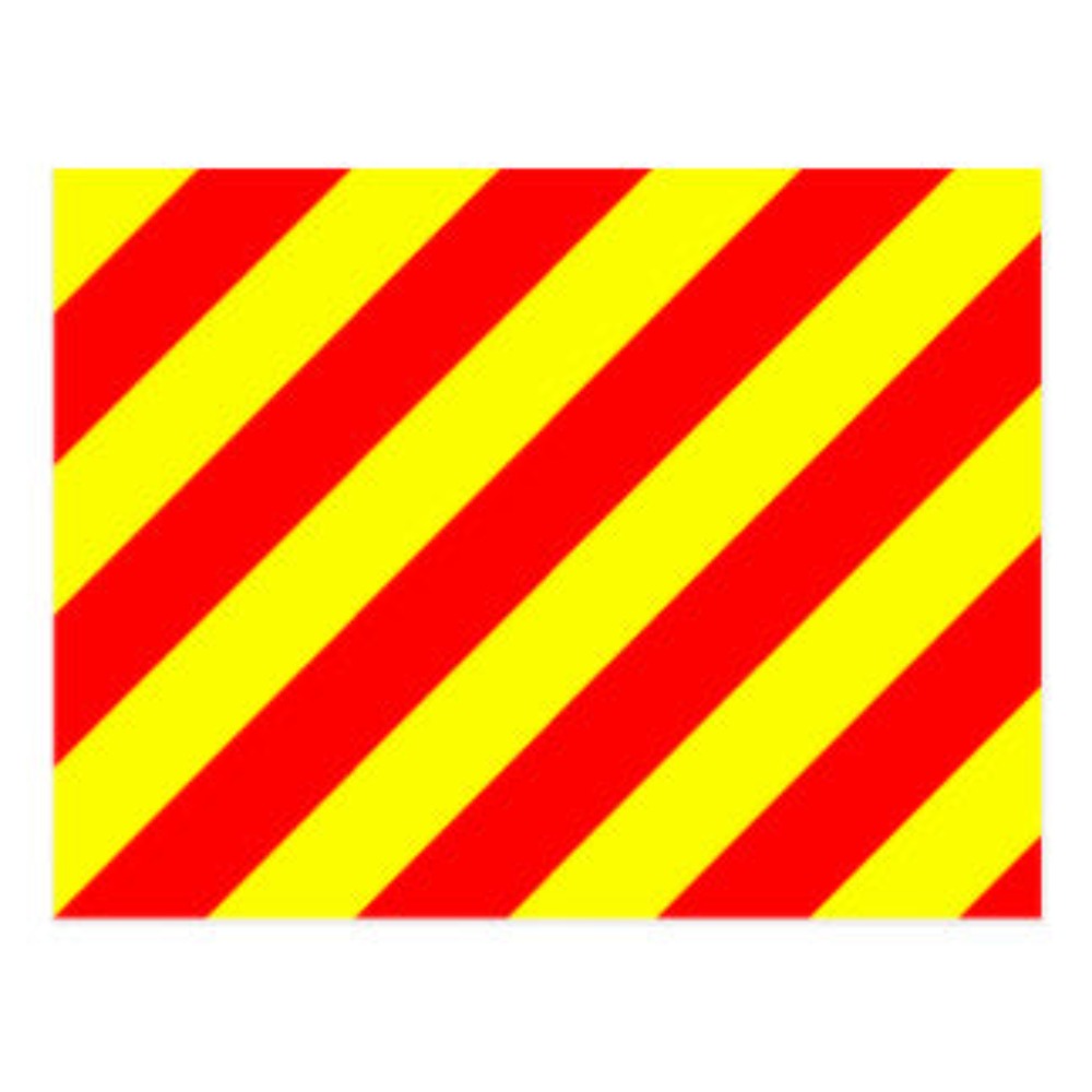 Signalflag vævet 30x45cm Y