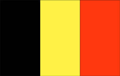 Gæsteflag Belgien trykt 30x45