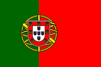 Gæsteflag Portugal trykt 30x45cm