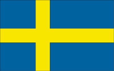 Gæsteflag Sverige trykt 30x45cm