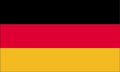 Gæsteflag Tyskland trykt 30x45cm