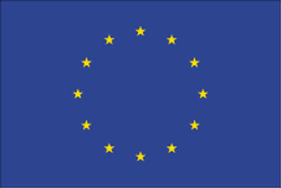 Gæsteflag EU trykt 30x45cm