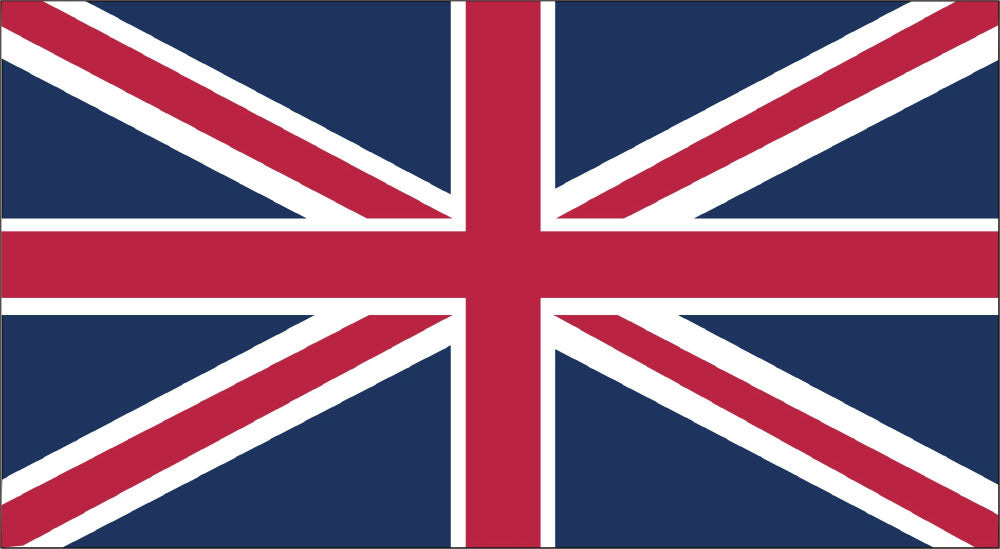 Gæsteflag England trykt 30x45cm