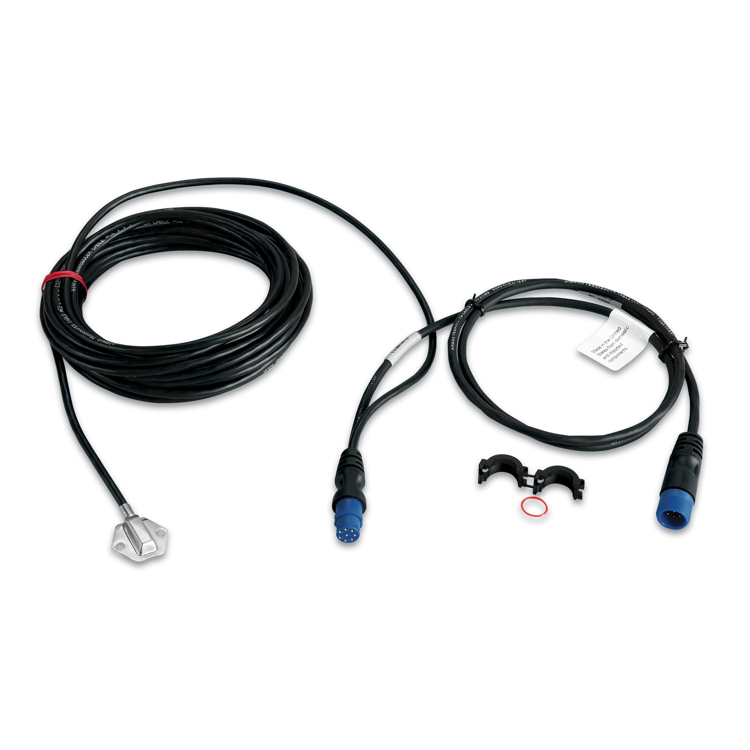 Garmin Airmar T80 water temperature sensor, 8-pin, stainless steel, stern-mounted