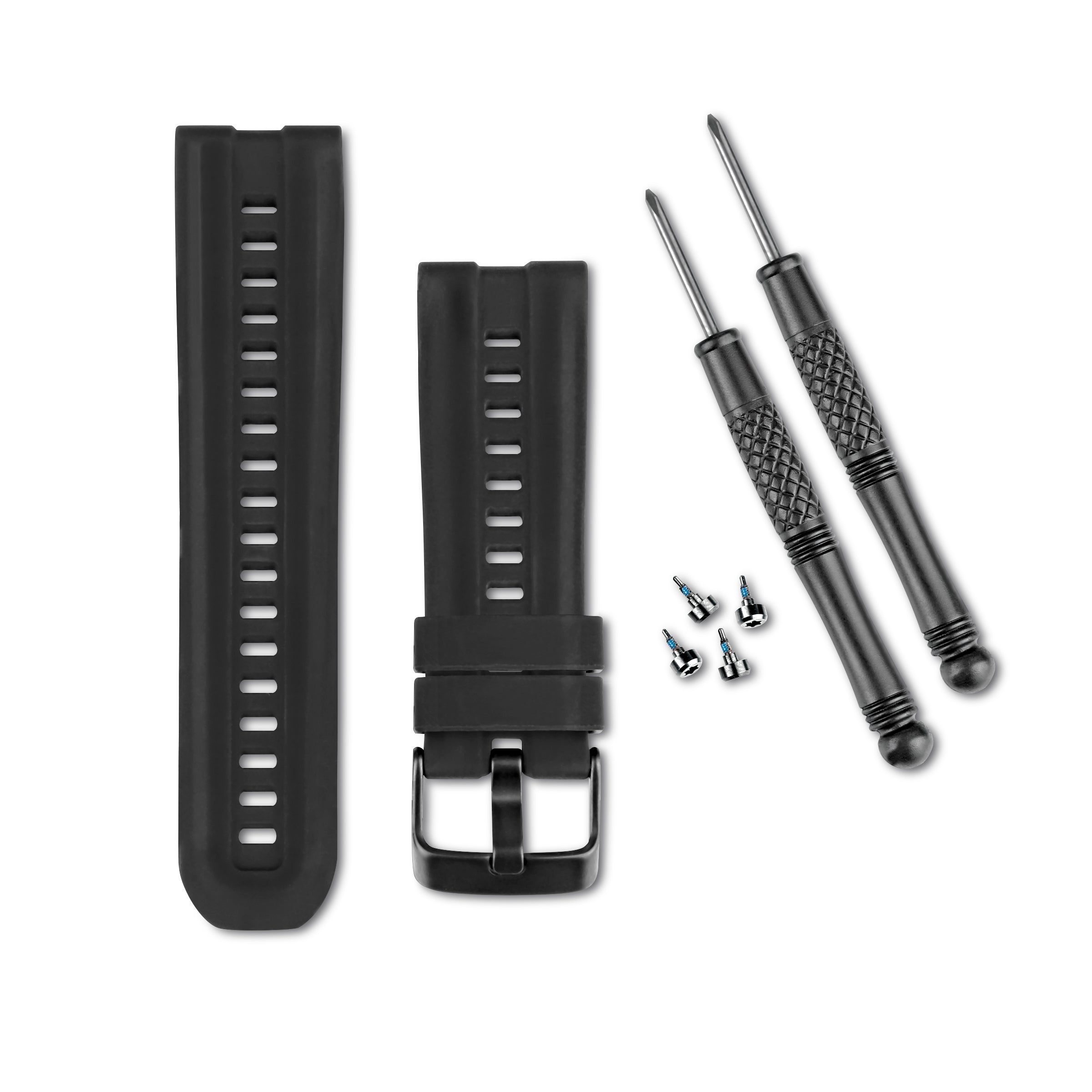 Garmin Strap, black silicone (fenix/fenix 2/tactix/quatix/D2)