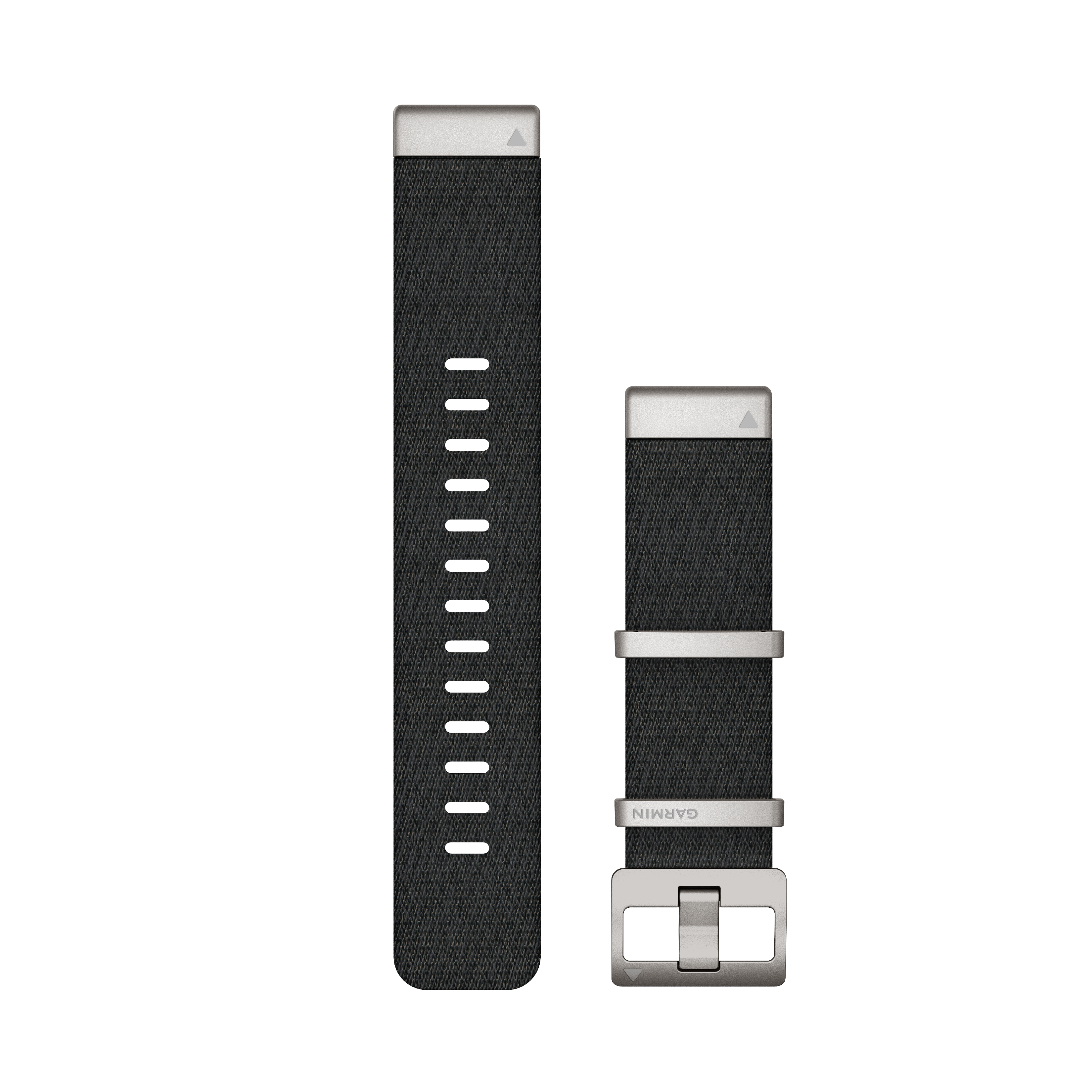 Garmin QuickFit® 22 Watch Strap, Jacquard Woven Nylon Strap - Black 