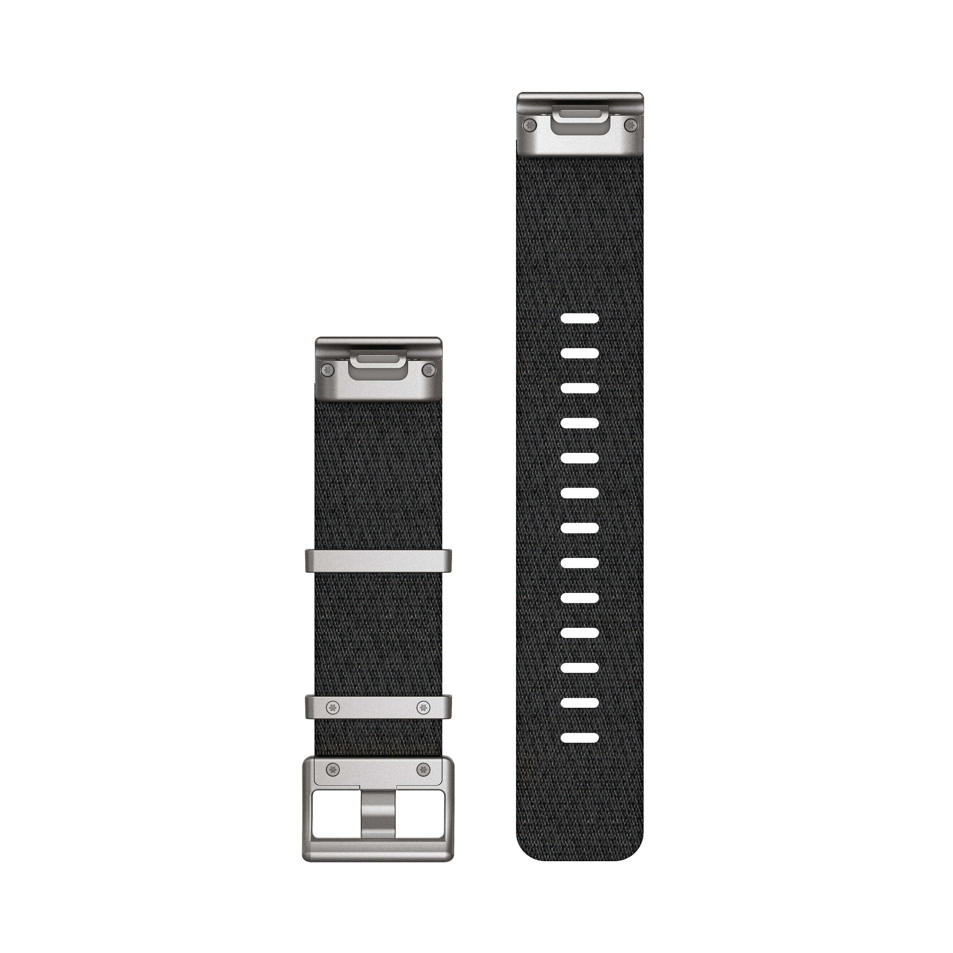 Garmin QuickFit® 22 Watch Strap, Jacquard Woven Nylon Strap - Black 