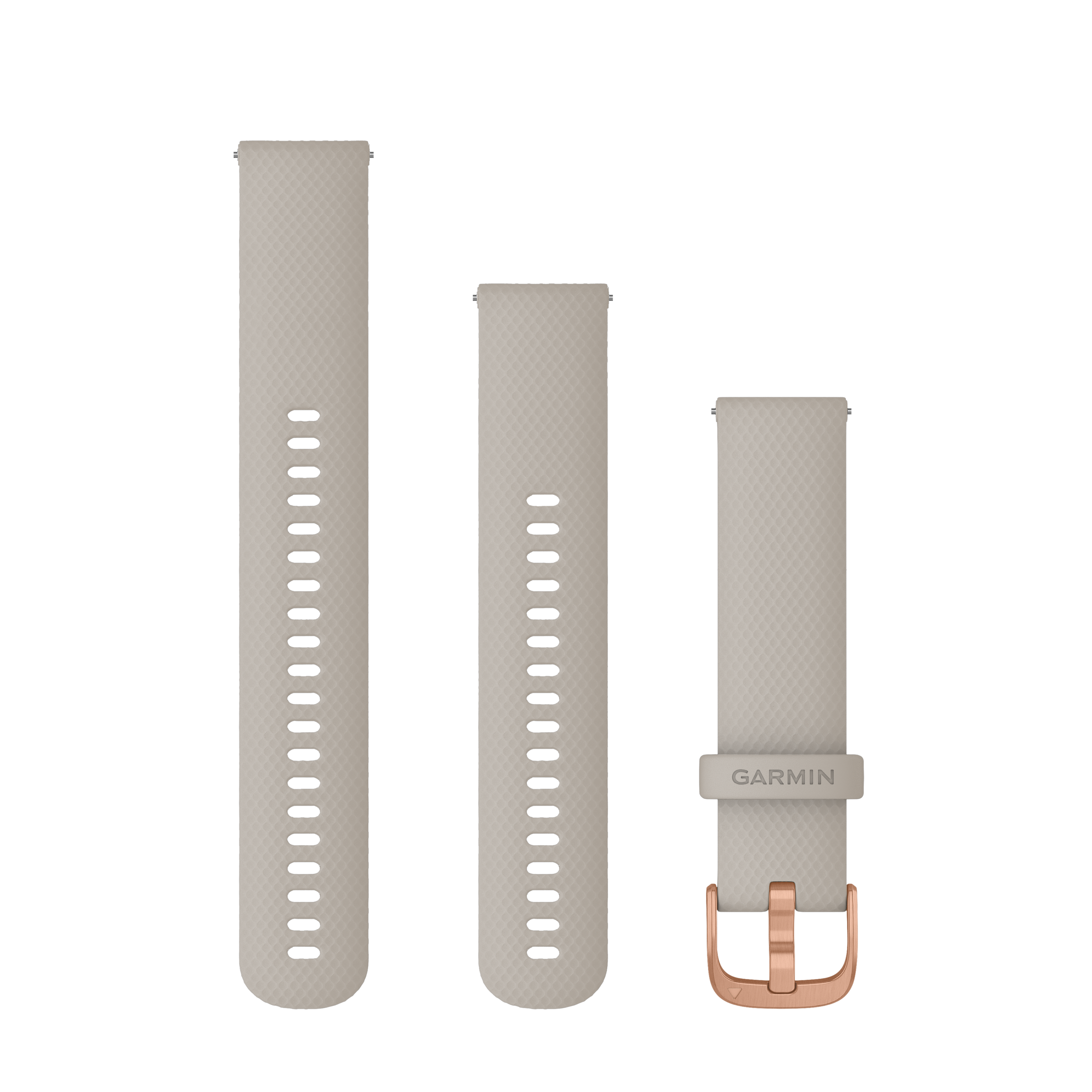 Garmin Quick Release strap, light true silicone with rose gold tone hardware