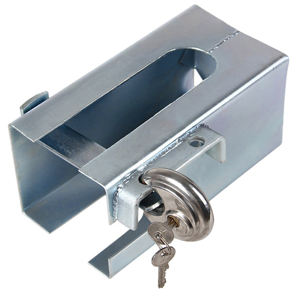 Trailer box lock with disc lock 230x110x110mm