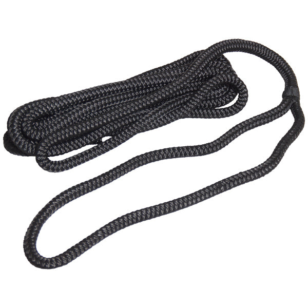 Robline mooring rope braided, Black