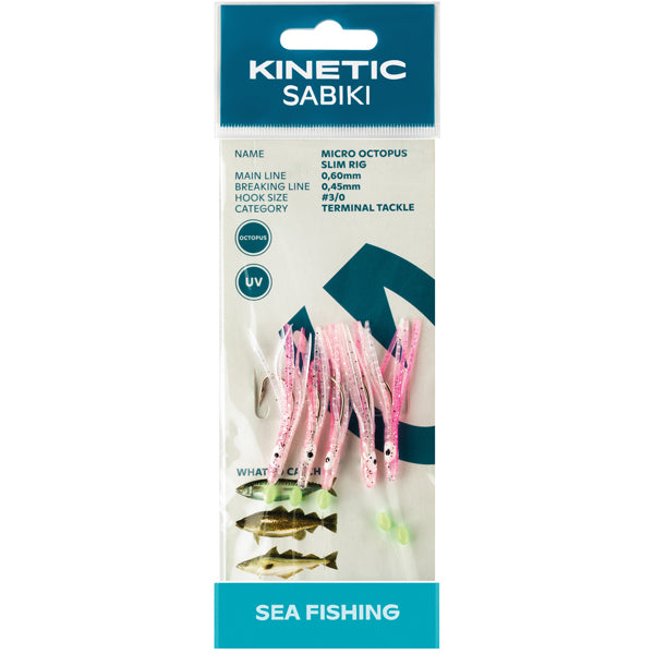KINETIC Sabiki Makrel/torsk 3/0 Pink