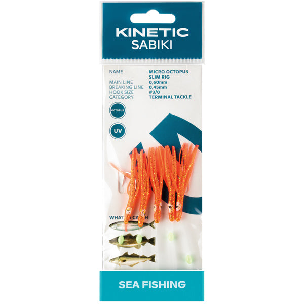 KINETIC Sabiki Makrel/torsk 3/0 Orange