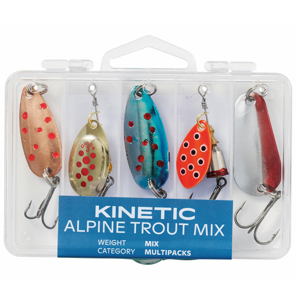 Kinetic Alpine Trout mix 5 stk.