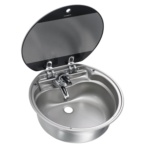 Dometic SNG 420 round sink with glass lid, Ø42cm