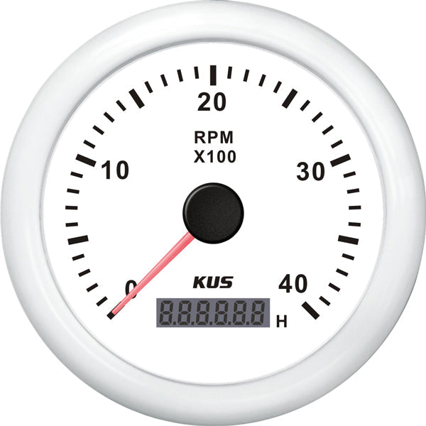 KUS Omdrejningstæller Benzin 0-4000 12/24
