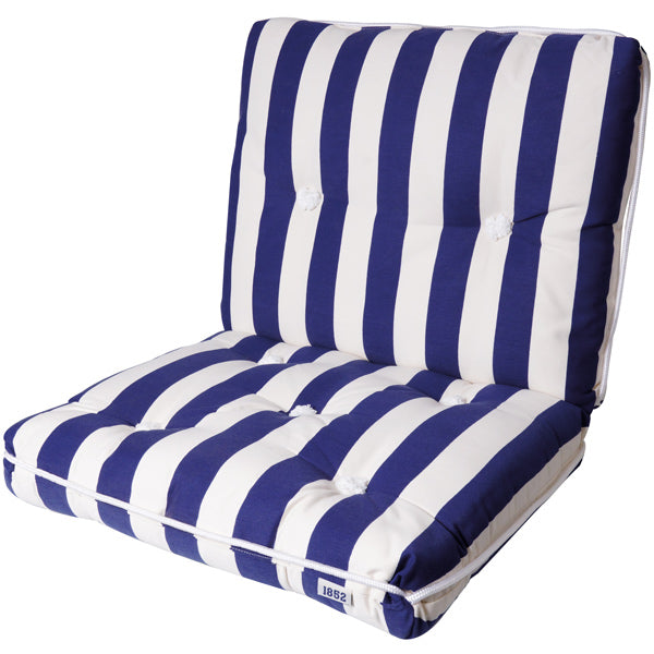Kapok pillow double striped navy/white