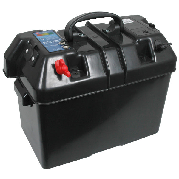 Battery box deluxe with handle for max 60Amp consumption