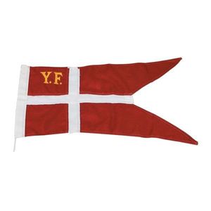 1852 yacht flag sewn with Ø3mm 25cm cord
