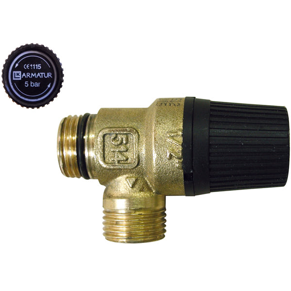 Isotemp safety valve square 16l 5.0 kp/cm2