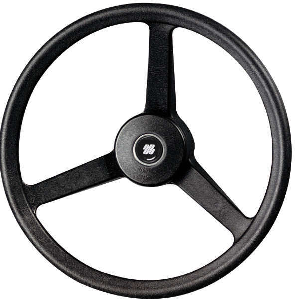 Ultraflex steering wheel Ø335 3 spokes Black