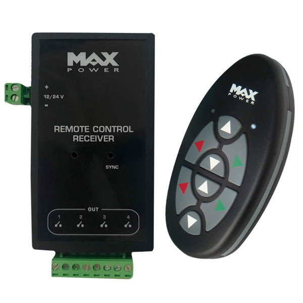 Max Power Wireless remote control for bow thruster including receiver