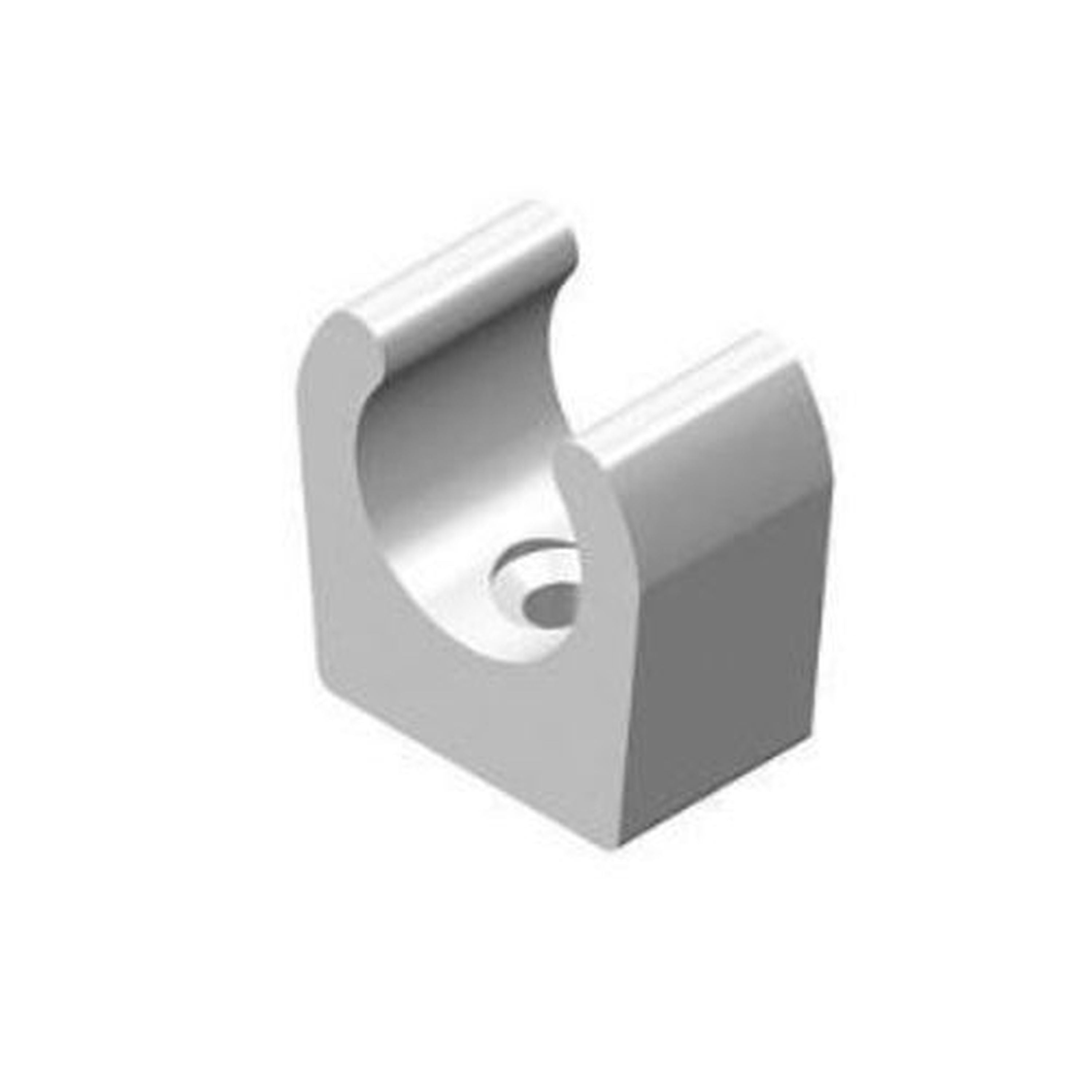 Whale mounting clip 15mm, white