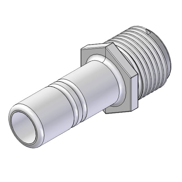 Whale adapter 1/2" male - 15mm hose connector, 2 pcs.