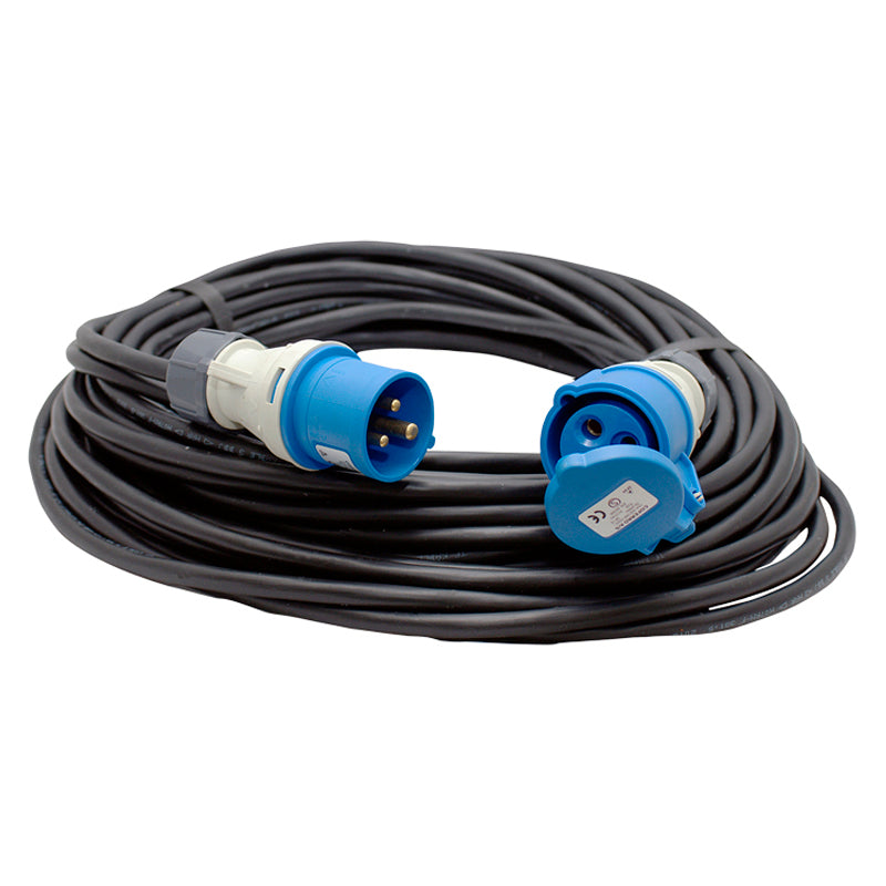 Land power cable 15 mtr. mCEE male-CEE female