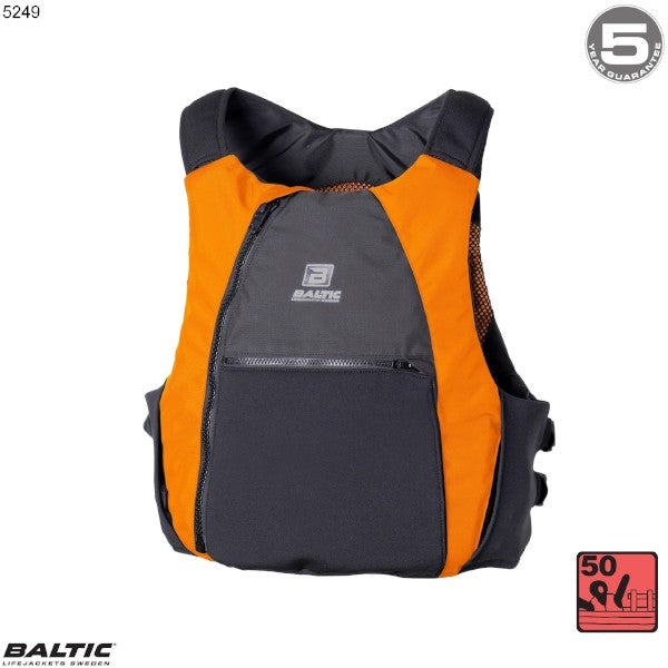 Extreme Actionvest Sort-Orange BALTIC 5249
