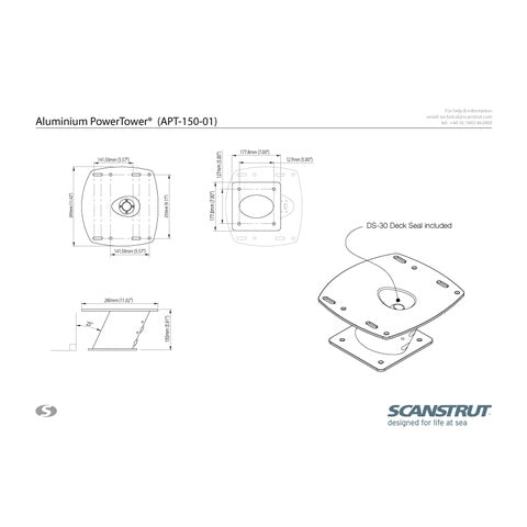 ScanStrut APT-150-01 ALUMINIUM POWERTOWER 150mm