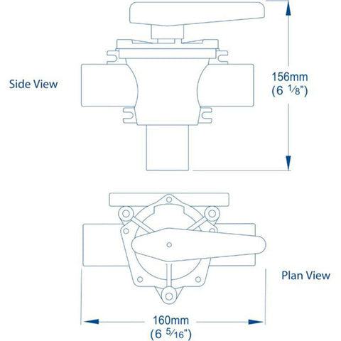 DV5606 Whale diverter valve 38mm
