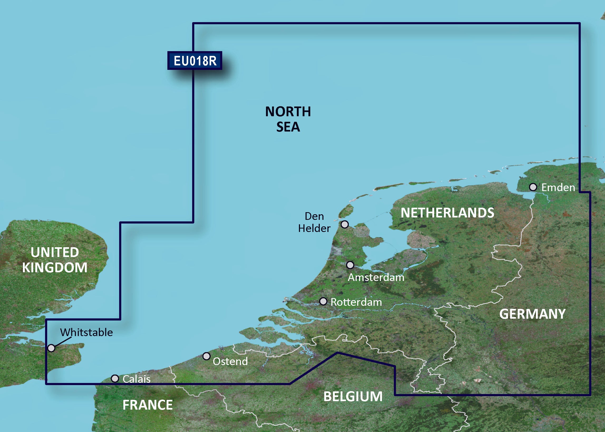 Garmin VEU018R-Benelux Offshore & Inland