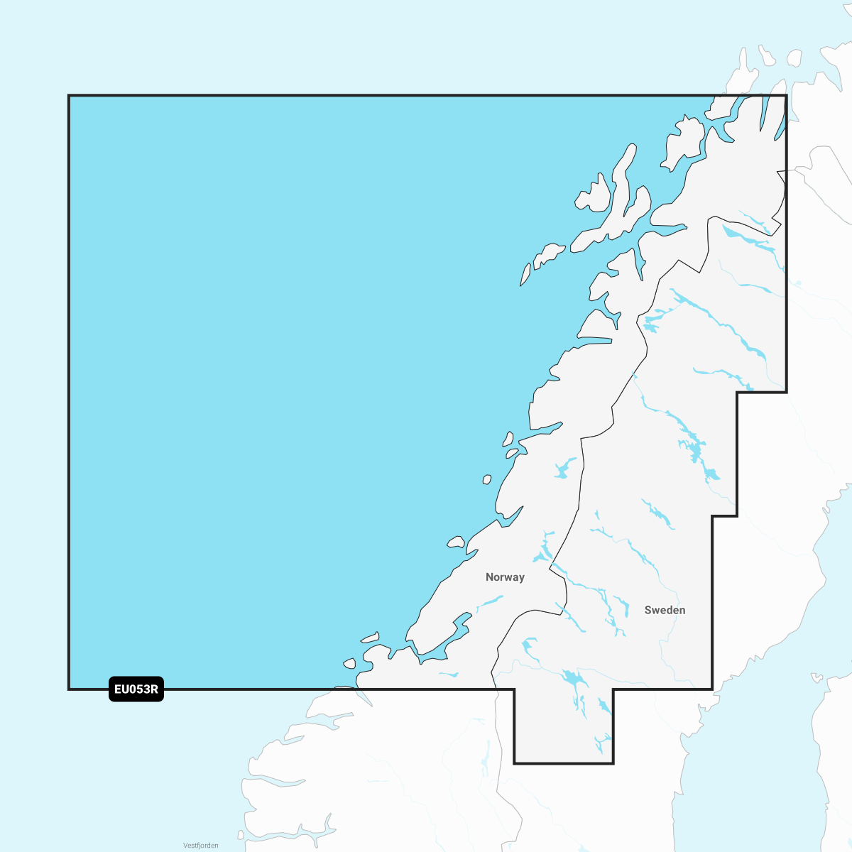 Garmin Norge, Trondheim til Tromsø – søkort