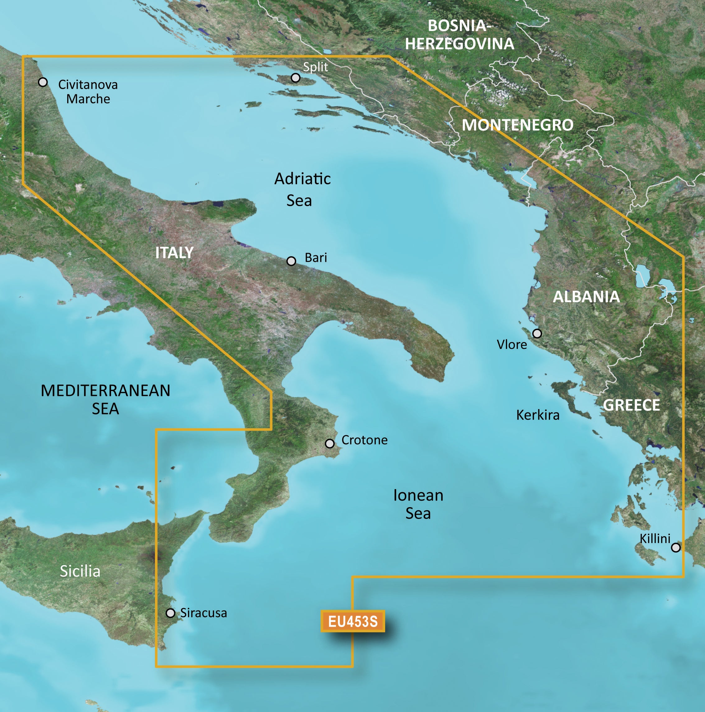 Garmin VEU453S-Adriatic Sea, South Coast