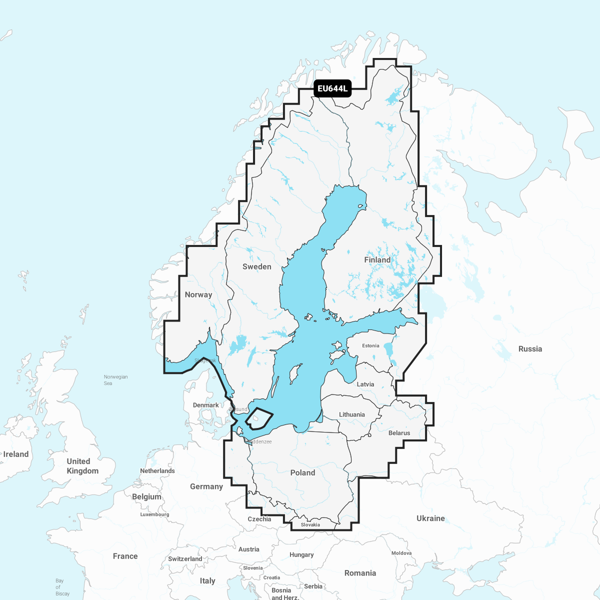 Garmin Østersøen – søkort