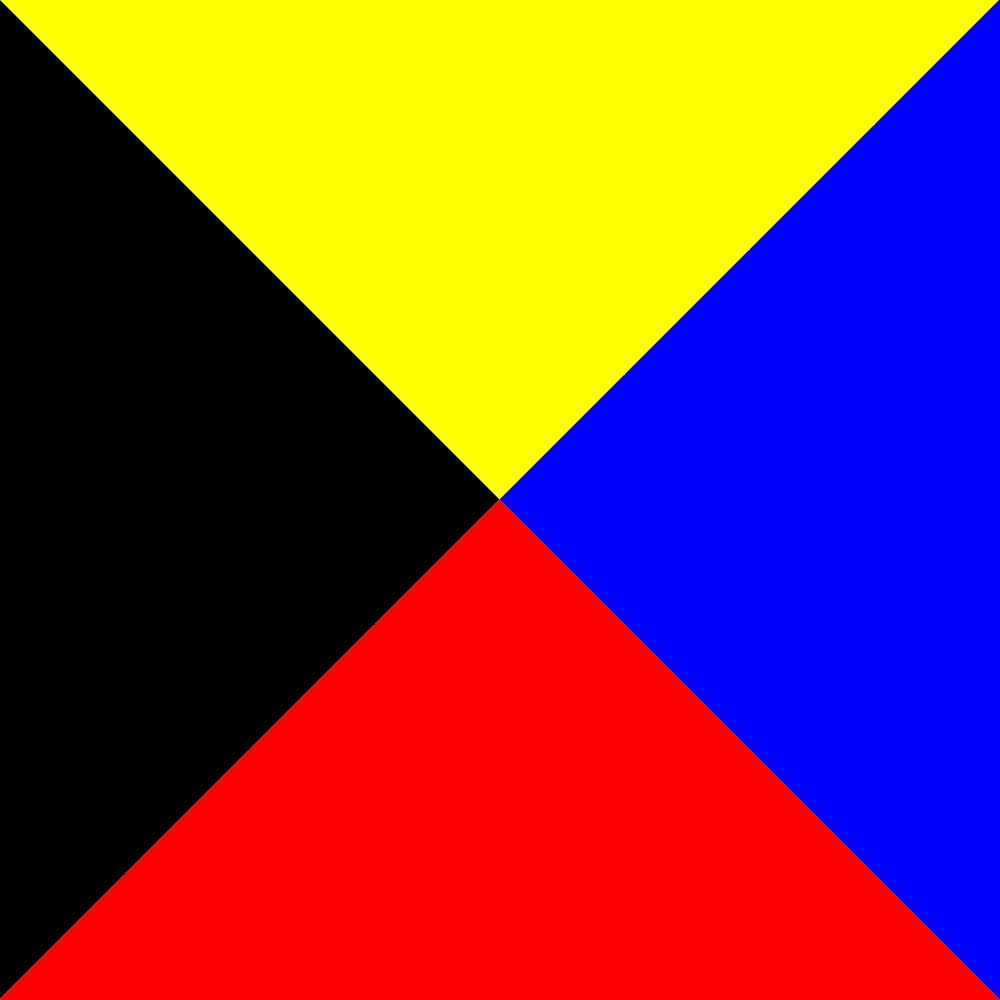 Signal flag woven 30x45cm Z