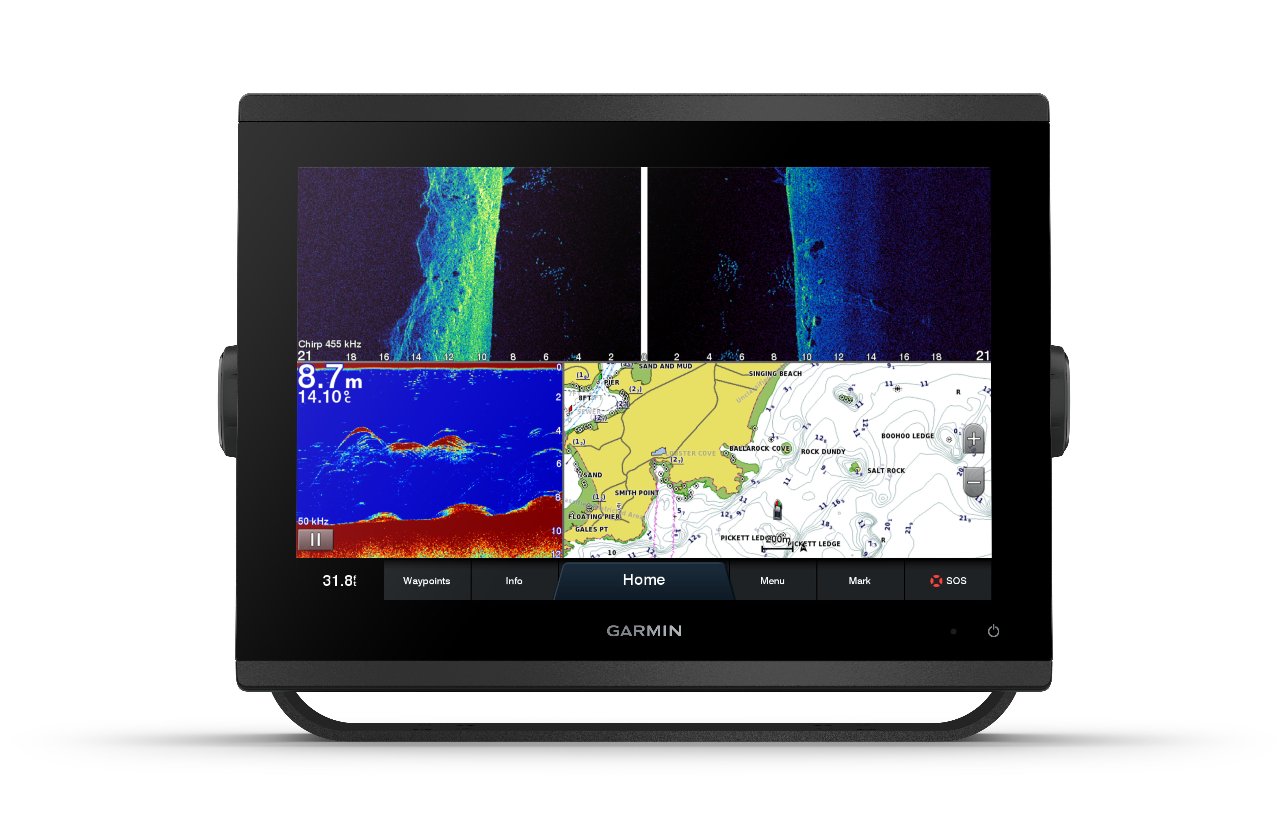 Garmin GPSmap 1223xsv u/tr chart plotter with fish finder 