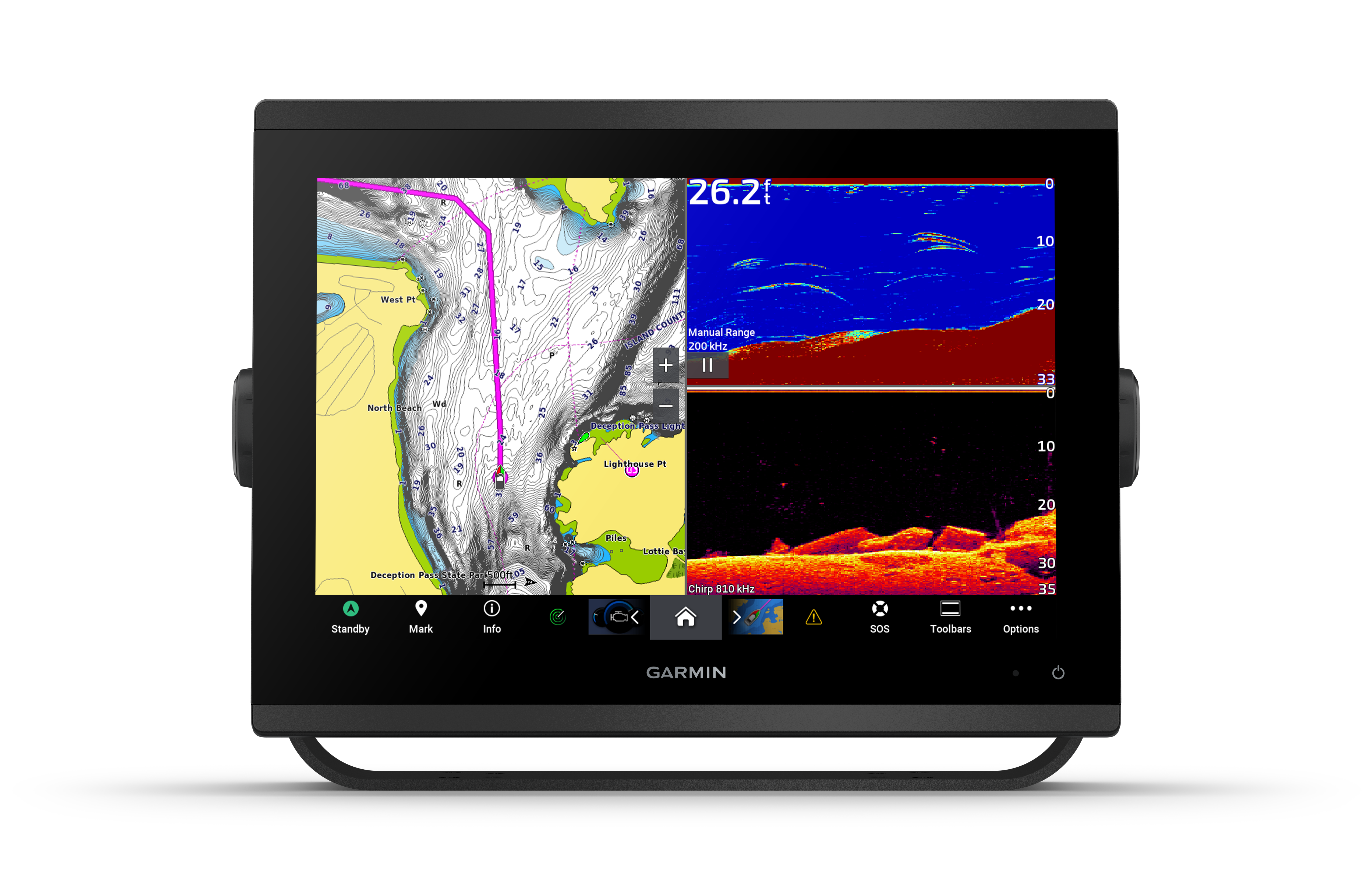 Garmin GPSMAP® 1223, without sonar with global background map 