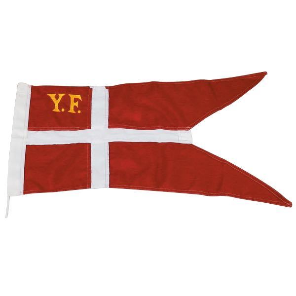 1852 yacht flag sewn with Ø3mm 25cm cord