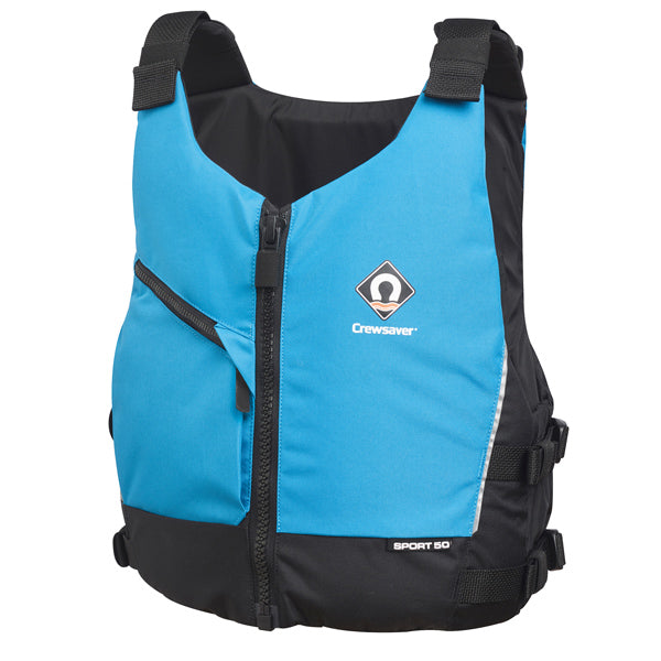 Crewsaver Sport 50N life vest, Blue S/M chest measurement 86-99cm