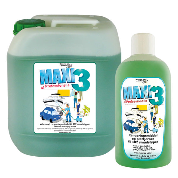 MAXI 3 rengøring