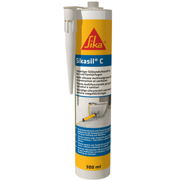 Sikasil-C silicone clear 300 ml cartridge
