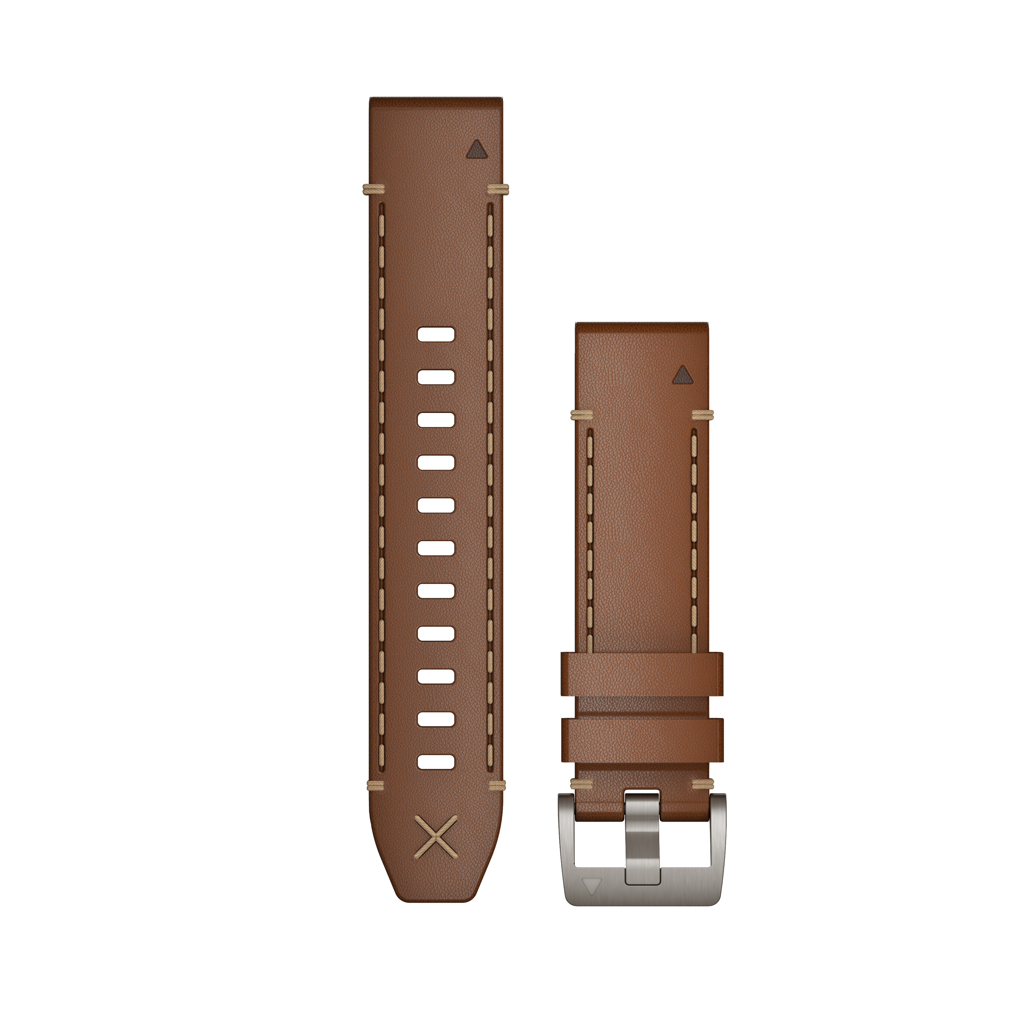 Garmin QuickFit® 22 watch strap, Italian vacchetta leather strap 